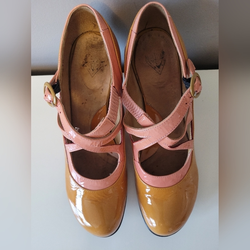 Fluevog Bellevue Pearl Hart Criss Crossed Mary Jane Heel, GUC, Size 7.5 - Picture 5 of 16